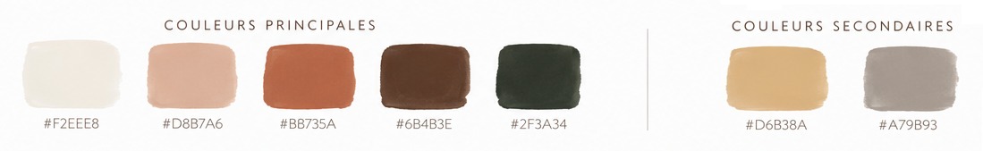 Palette de couleurs du mariage